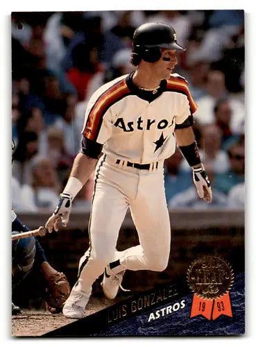 1993 Leaf #90 Luis Gonzalez NM Near Mint Astros ID:61407 - Baseball Card Single