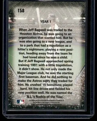 1993 Leaf Dawning of a Legacy Jeff Bagwell #158 Baseball - Baseball Card Single