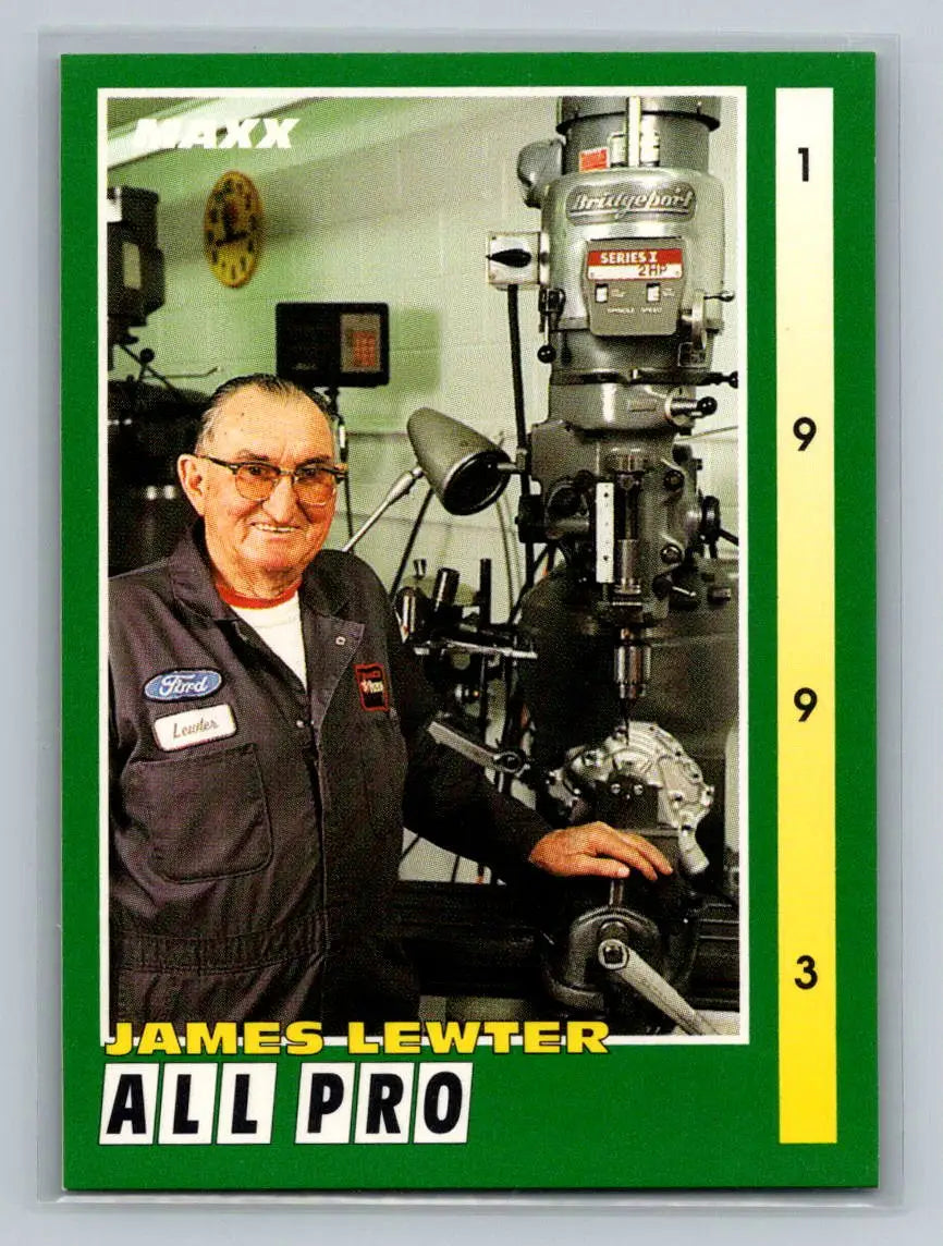 1993 Maxx #255 James Lewter Robert Yates Racing - Racing Card Single