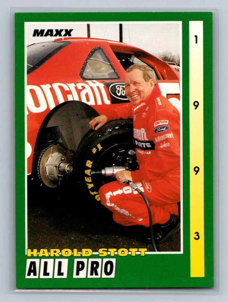 1993 Maxx #257 Harold Stott Bud Moore Engineering - Racing Card Single