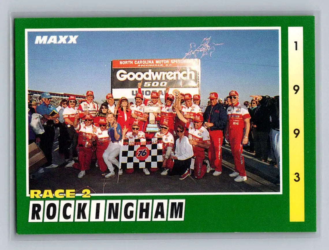 1993 Maxx #265 Race 2 Rockingham Junior Johnson & Associates - Racing Card Single