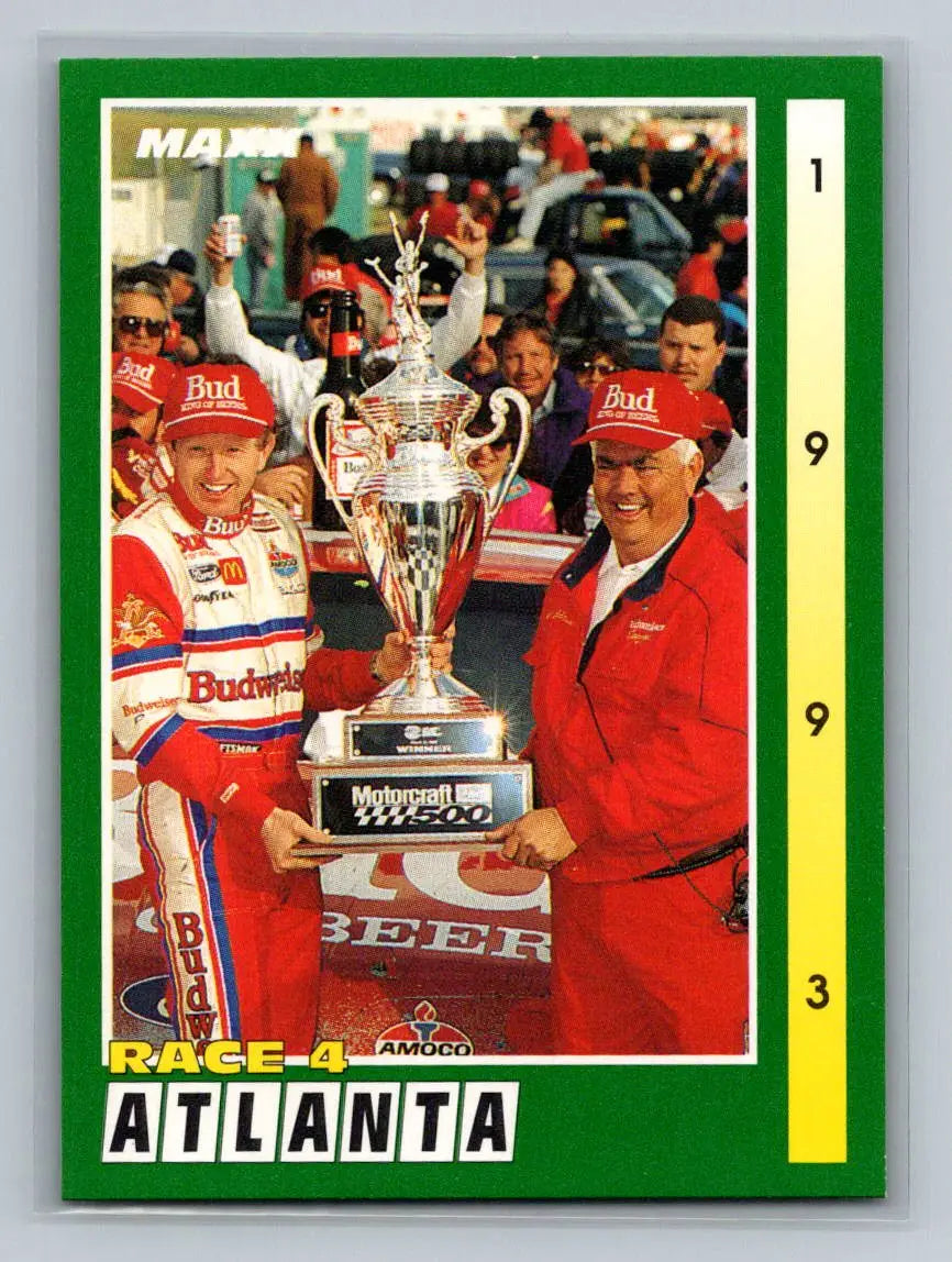 1993 Maxx #267 Race 4 Atlanta Junior Johnson & Associates - Racing Card Single