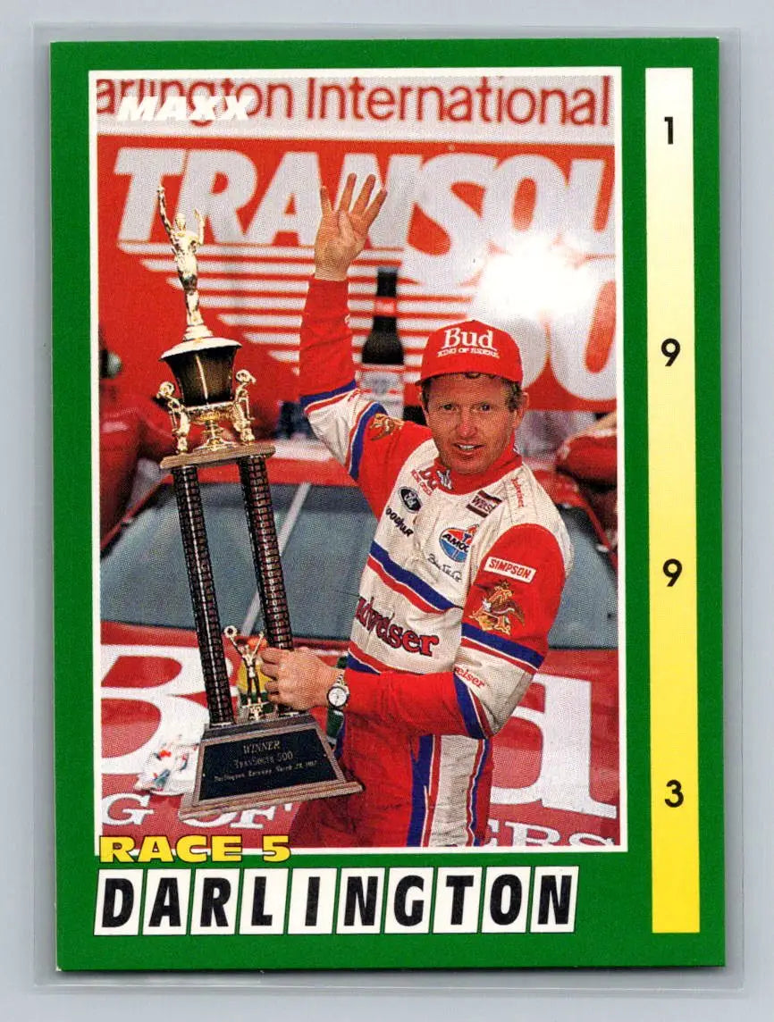 1993 Maxx #268 Race 5 Darlington Junior Johnson & Associates - Racing Card Single