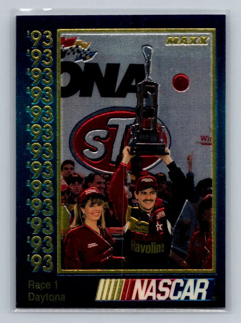 1993 Maxx Premier Plus #179 Race 1 Daytona Robert Yates Racing - Racing Card Single