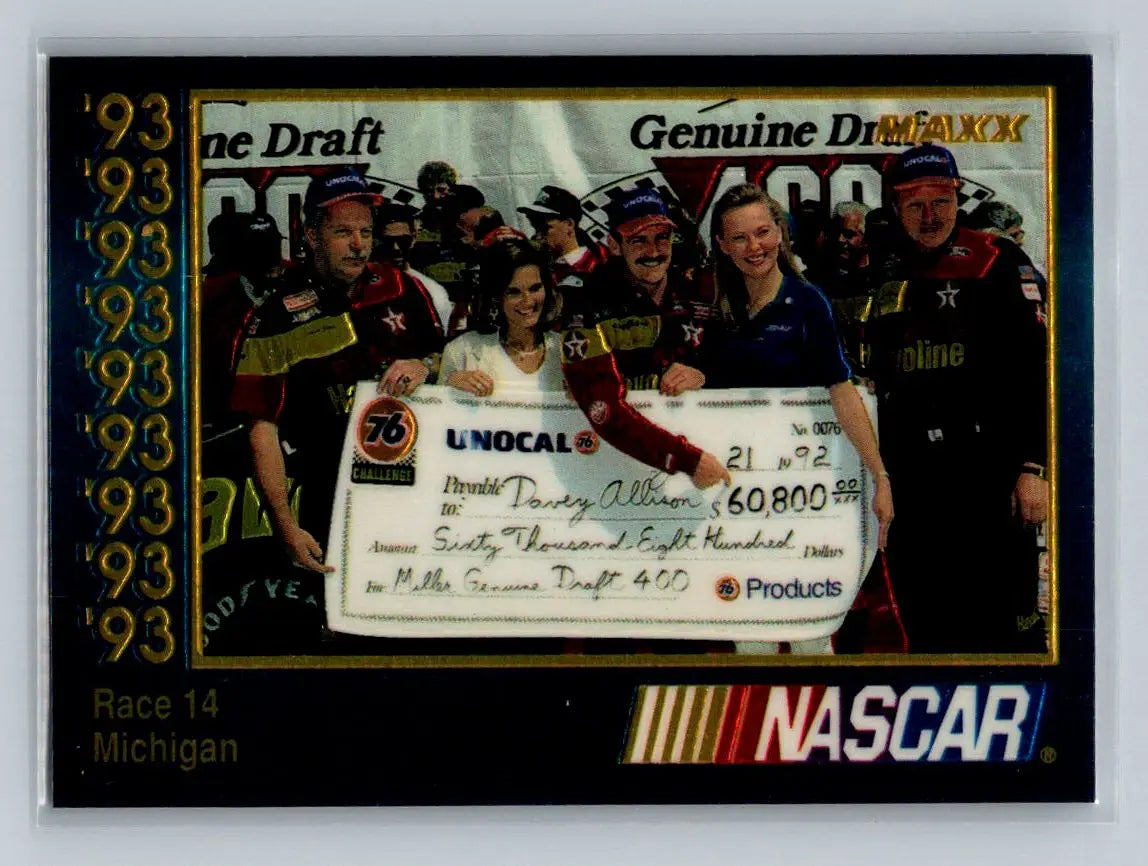 1993 Maxx Premier Plus #193 Race 14 Michigan Robert Yates Racing - Racing Card Single