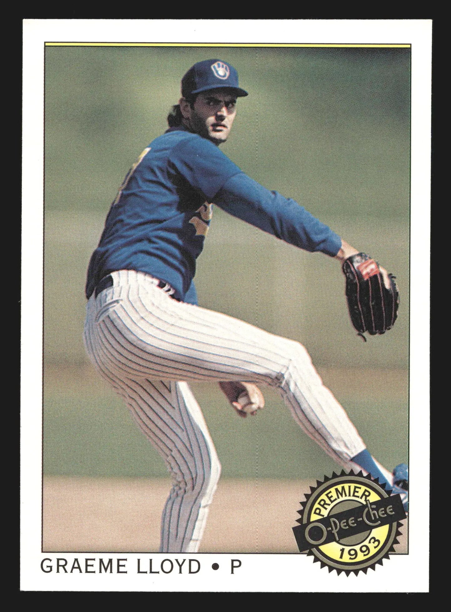 1993 O-Pee-Chee Premier #71 Graeme Lloyd Milwaukee Brewers - Baseball Card Single