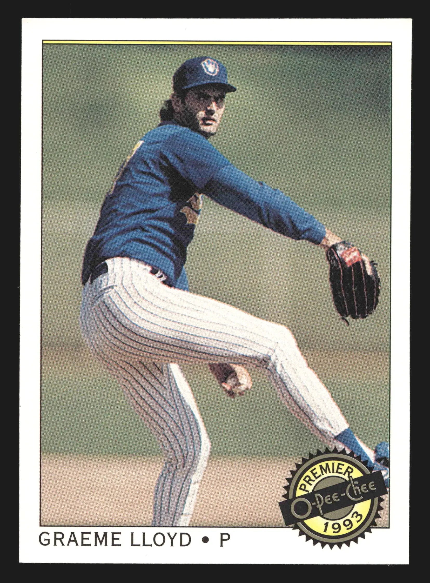 1993 O-Pee-Chee Premier #71 Graeme Lloyd Milwaukee Brewers - Baseball Card Single