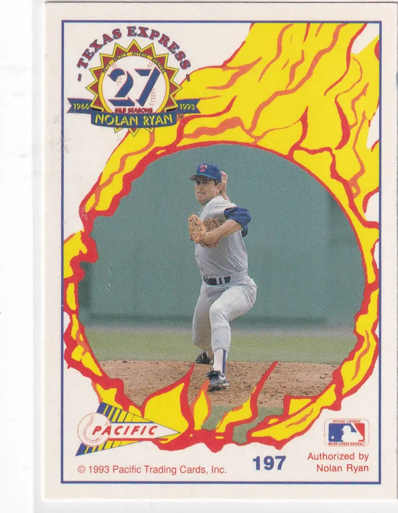 1993 PACIFIC #197 NOLAN RYAN FENWAY PARK- TEXAS RANGERS - Baseball Card Single