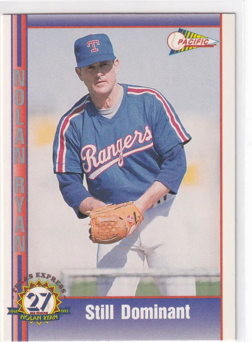 1993 PACIFIC #209 NOLAN RYAN STILL DOMINANT- TEXAS RANGERS - Baseball Card Single