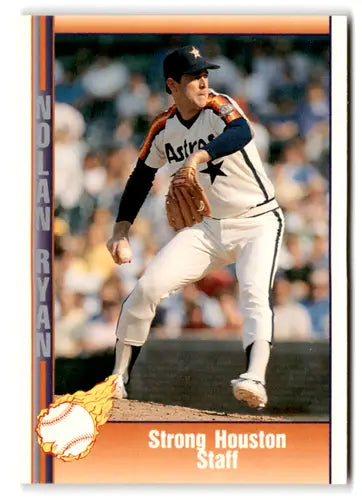 1993 Pacific Nolan Ryan Texas Express #142 Strong Houston Staff NM Near ID:82510 - Baseball Card Single