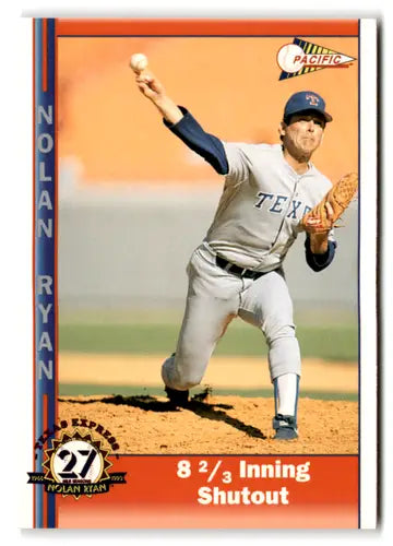 1993 Pacific Nolan Ryan Texas Express #229 8 2/3 Inning Shutout NM Near ID:82507 - Baseball Card Single