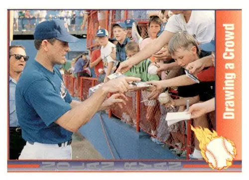Autograph signing baseball card from Pacific Texas Express featuring 1993 Texas Rangers