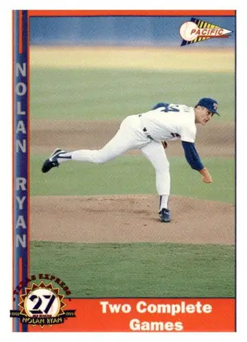 Original gloss Nolan Ryan baseball card from Pacific Texas Express 1993 set
