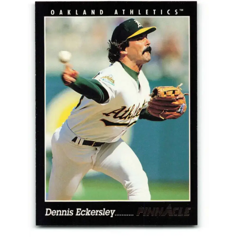 1993 Pinnacle #100 Dennis Eckersley NM-MT Oakland Athletics Baseball Card - Baseball Card Single