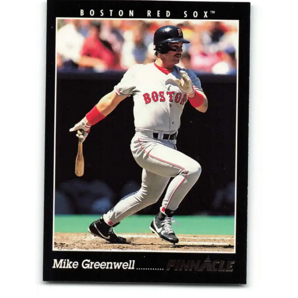 1993 Pinnacle #102 Mike Greenwell NM-MT Boston Red Sox Baseball Card - Baseball Card Single