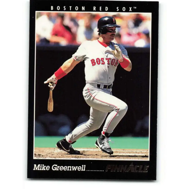 1993 Pinnacle #102 Mike Greenwell NM-MT Boston Red Sox Baseball Card - Baseball Card Single