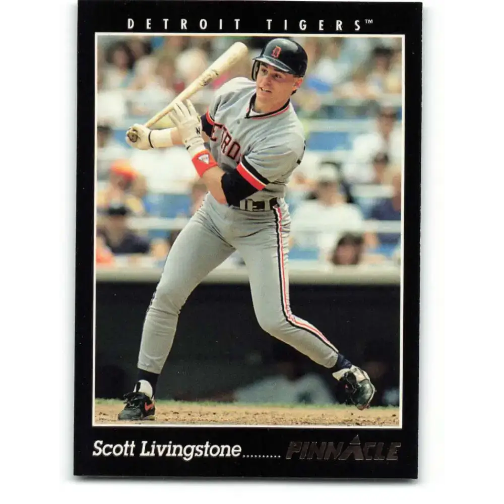 1993 Pinnacle #106 Scott Livingstone NM-MT Detroit Tigers Baseball Card - Baseball Card Single