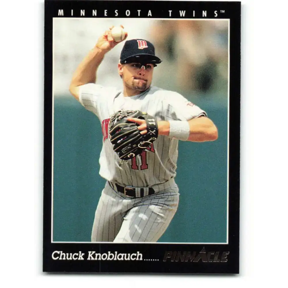 1993 Pinnacle #107 Chuck Knoblauch NM-MT Minnesota Twins Baseball Card - Baseball Card Single
