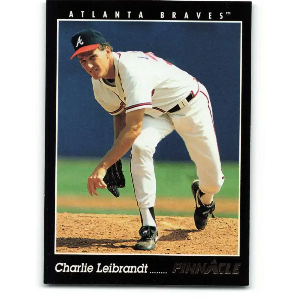 1993 Pinnacle #115 Charlie Leibrandt NM-MT Atlanta Braves Baseball Card - Baseball Card Single