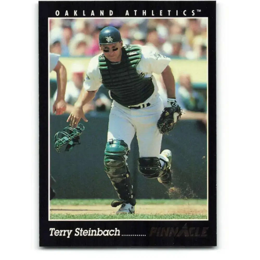 1993 Pinnacle #12 Terry Steinbach NM-MT Oakland Athletics Baseball Card - Baseball Card Single