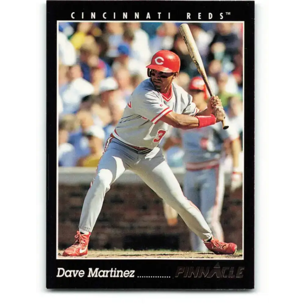 1993 Pinnacle #132 Dave Martinez NM-MT Cincinnati Reds Baseball Card - Baseball Card Single