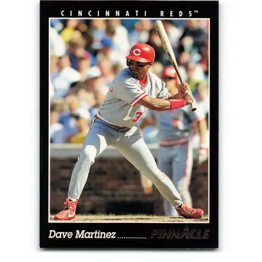 1993 Pinnacle #132 Dave Martinez NM-MT Cincinnati Reds Baseball Card - Baseball Card Single