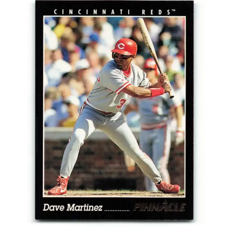 1993 Pinnacle #132 Dave Martinez NM-MT Cincinnati Reds Baseball Card - Baseball Card Single