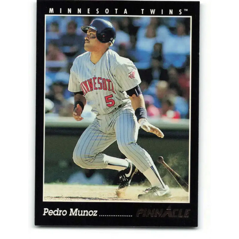 1993 Pinnacle #135 Pedro Munoz NM-MT Minnesota Twins Baseball Card - Baseball Card Single