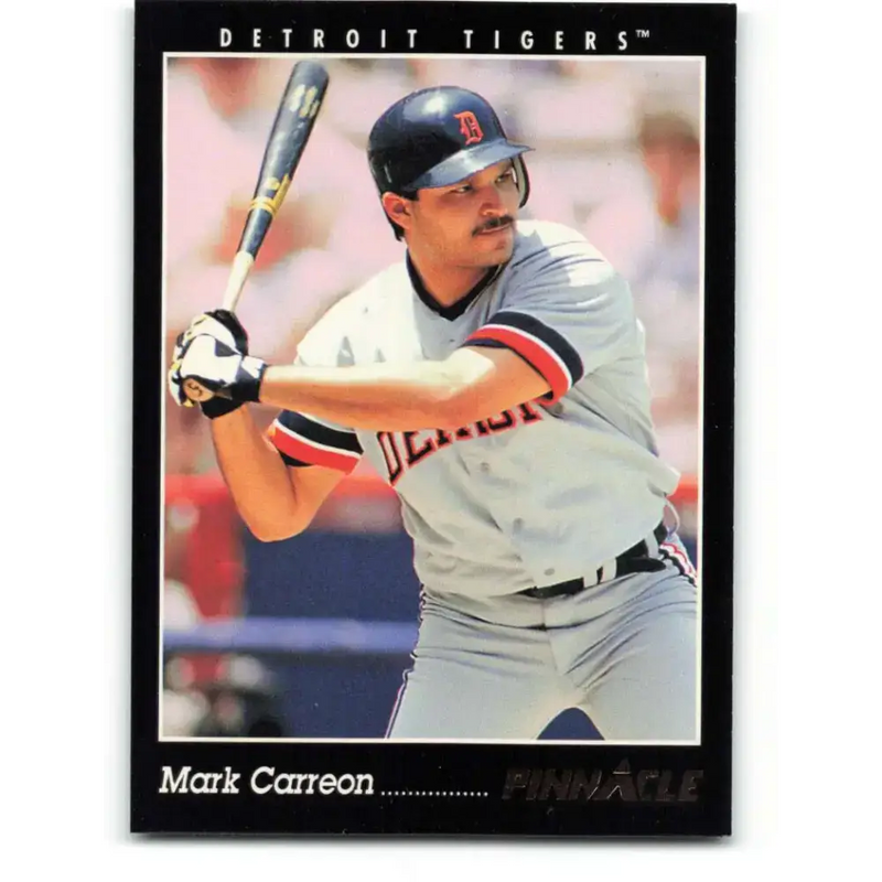 1993 Pinnacle #136 Mark Carreon NM-MT Detroit Tigers Baseball Card - Baseball Card Single