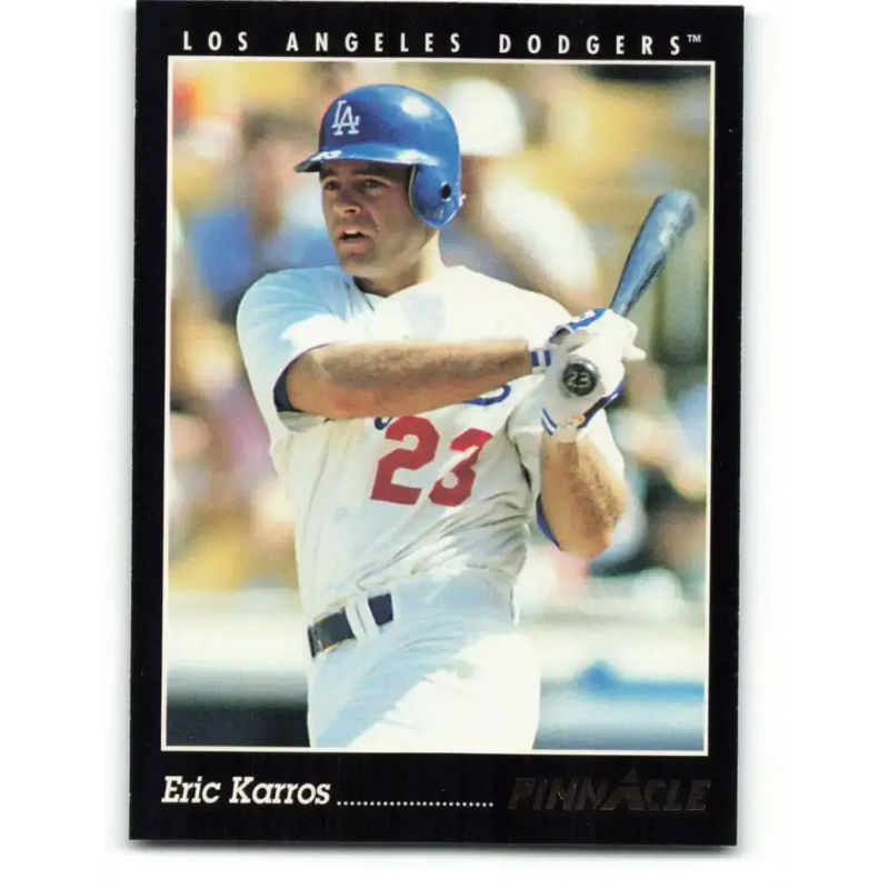 1993 Pinnacle #14 Eric Karros NM-MT Los Angeles Dodgers Baseball Card - Baseball Card Single