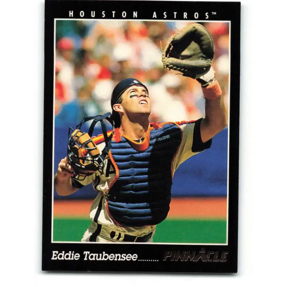 1993 Pinnacle #140 Eddie Taubensee NM-MT Houston Astros Baseball Card - Baseball Card Single