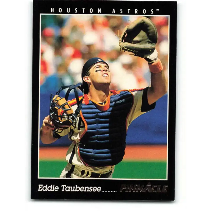 1993 Pinnacle #140 Eddie Taubensee NM-MT Houston Astros Baseball Card - Baseball Card Single