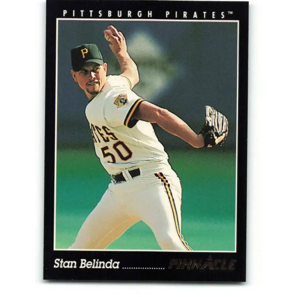 1993 Pinnacle #142 Stan Belinda NM-MT Pittsburgh Pirates Baseball Card - Baseball Card Single