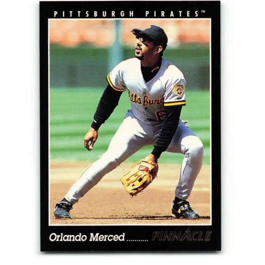 1993 Pinnacle #160 Orlando Merced NM-MT Pittsburgh Pirates Baseball Card - Baseball Card Single