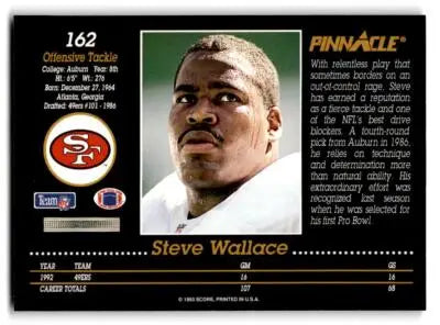 1993 Pinnacle #162 Steve Wallace - Football Card Single