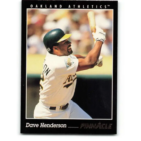 1993 Pinnacle #170 Dave Henderson NM-MT Oakland Athletics Baseball Card - Baseball Card Single