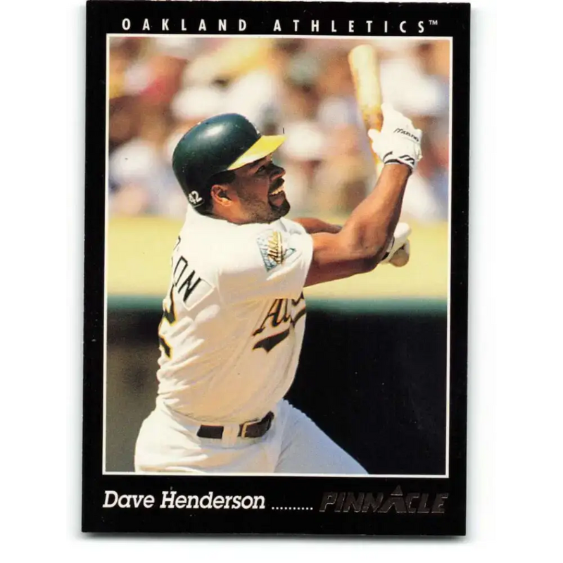 1993 Pinnacle #170 Dave Henderson NM-MT Oakland Athletics Baseball Card - Baseball Card Single
