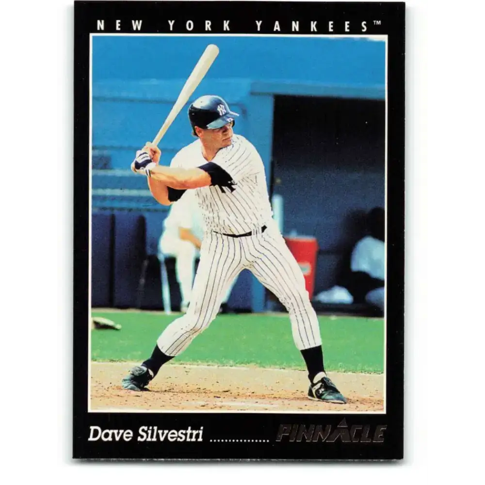 1993 Pinnacle #180 Dave Silvestri NM-MT New York Yankees Baseball Card - Baseball Card Single
