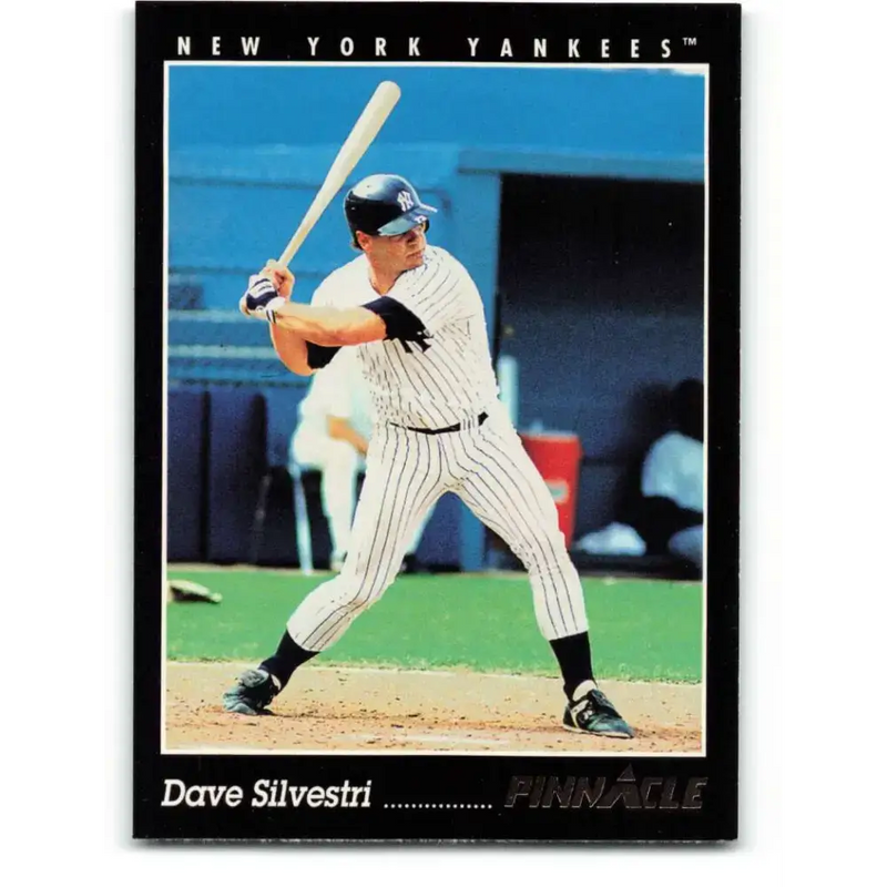 1993 Pinnacle #180 Dave Silvestri NM-MT New York Yankees Baseball Card - Baseball Card Single