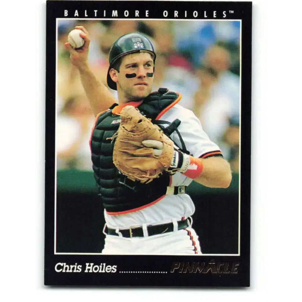 1993 Pinnacle #186 Chris Hoiles NM-MT Baltimore Orioles Baseball Card - Baseball Card Single