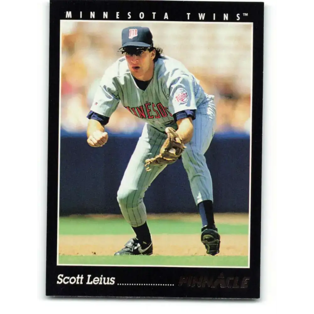 1993 Pinnacle #192 Scott Leius NM-MT Minnesota Twins Baseball Card - Baseball Card Single