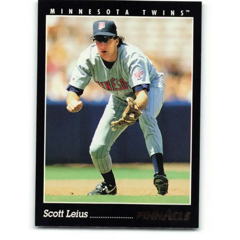 1993 Pinnacle #192 Scott Leius NM-MT Minnesota Twins Baseball Card - Baseball Card Single