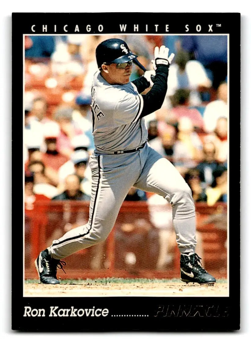 1993 Pinnacle #195 Ron Karkovice - Baseball Card Single