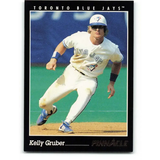 1993 Pinnacle #198 Kelly Gruber NM-MT Toronto Blue Jays Baseball Card - Baseball Card Single