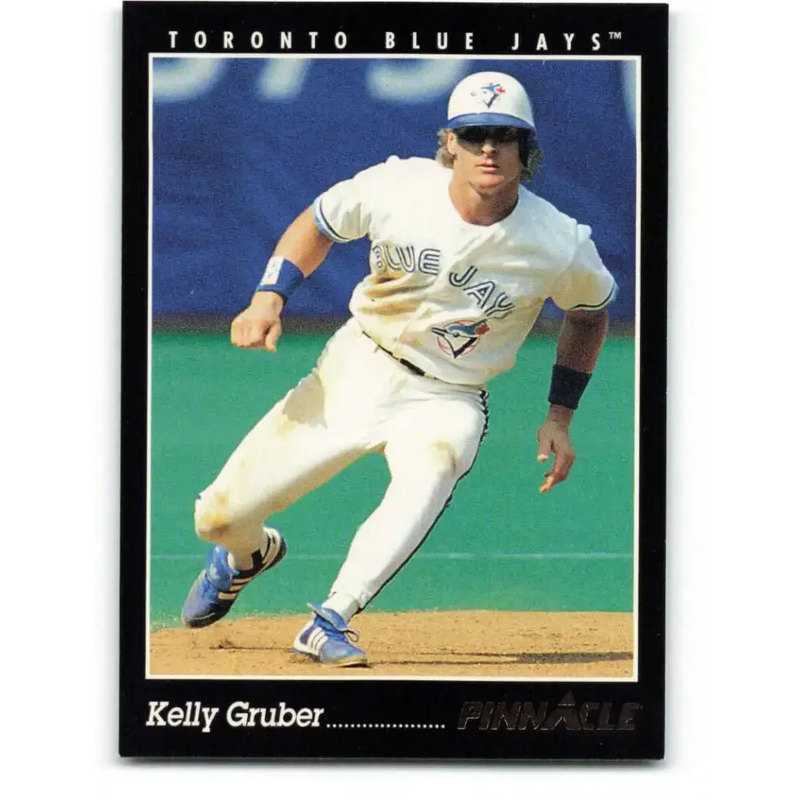 1993 Pinnacle #198 Kelly Gruber NM-MT Toronto Blue Jays Baseball Card - Baseball Card Single