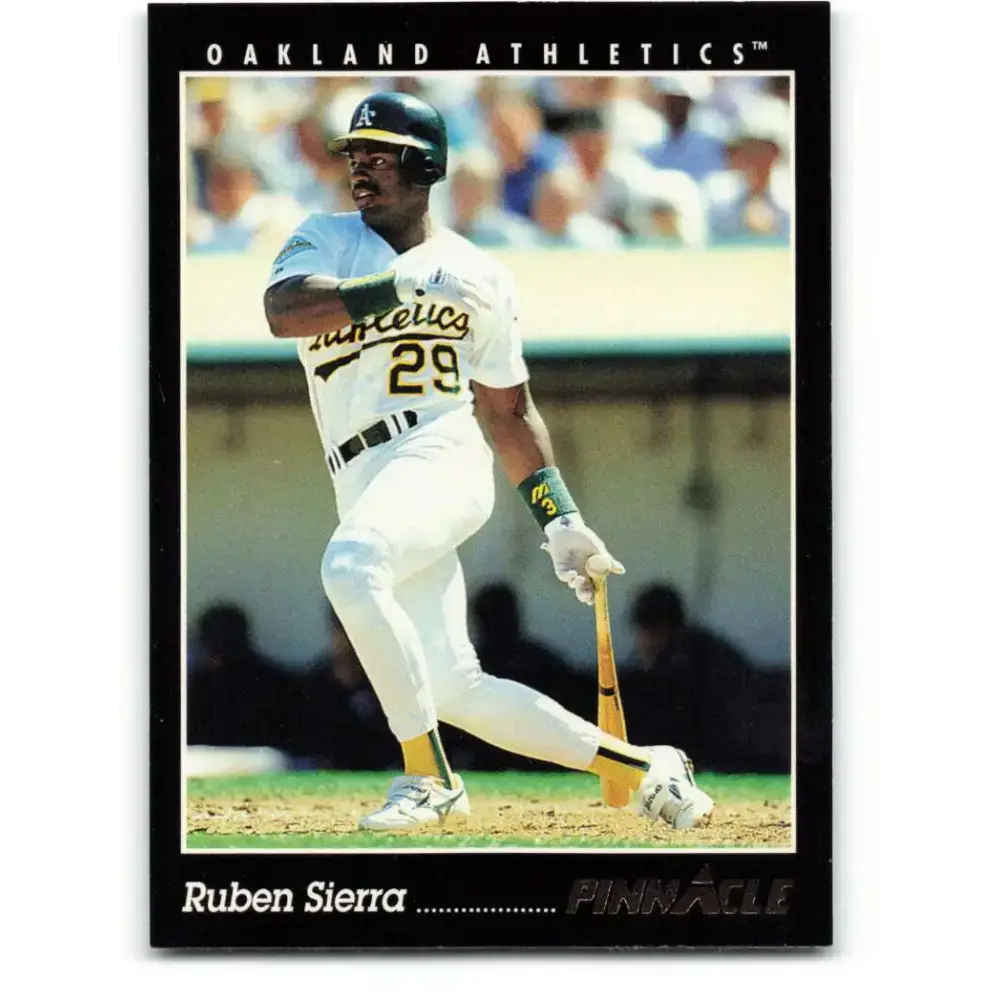 1993 Pinnacle #200 Ruben Sierra NM-MT Oakland Athletics Baseball Card - Baseball Card Single