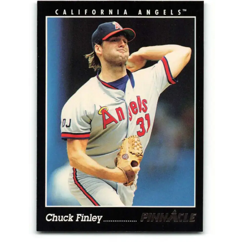 1993 Pinnacle #201 Chuck Finley NM-MT California Angels Baseball Card - Baseball Card Single
