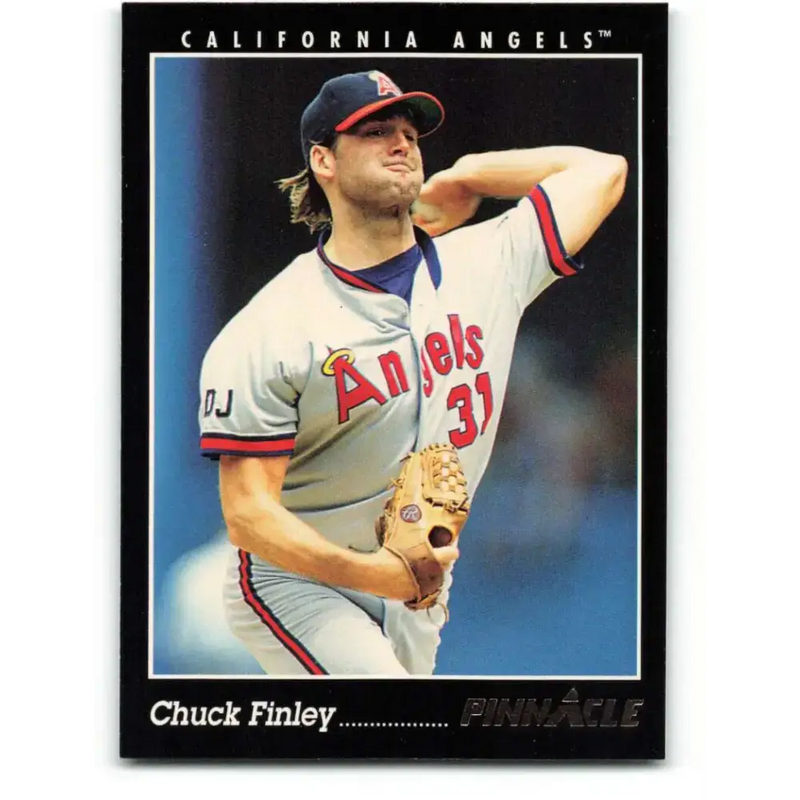 1993 Pinnacle #201 Chuck Finley NM-MT California Angels Baseball Card - Baseball Card Single