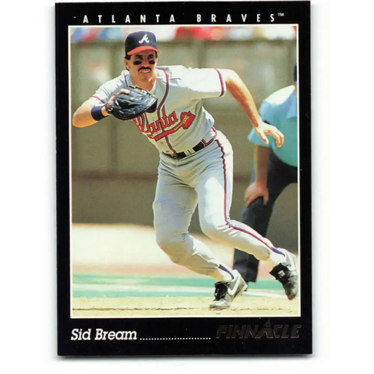 1993 Pinnacle #204 Sid Bream NM-MT Atlanta Braves Baseball Card - Baseball Card Single