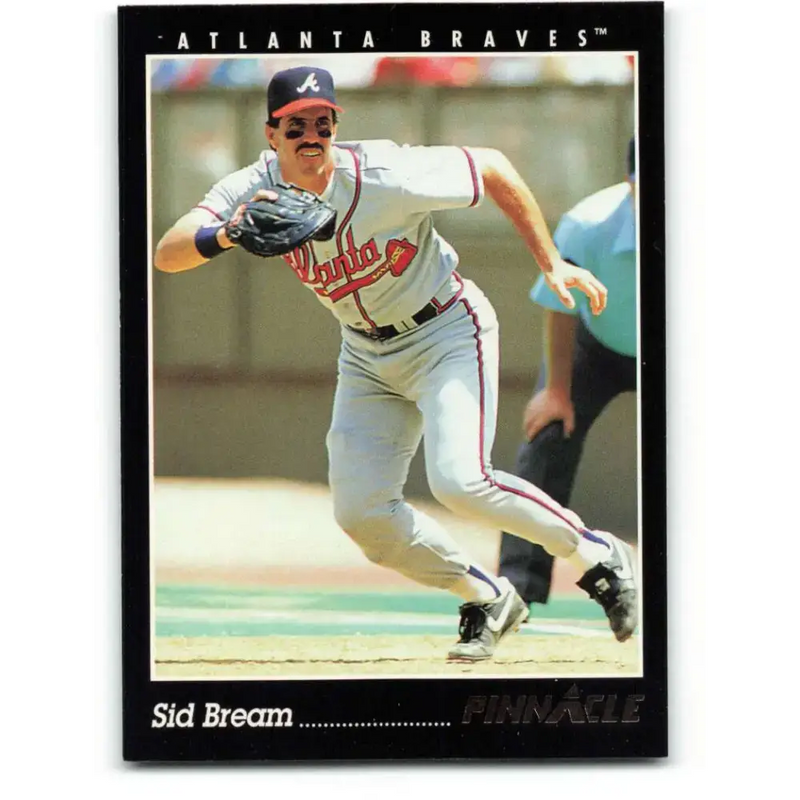 1993 Pinnacle #204 Sid Bream NM-MT Atlanta Braves Baseball Card - Baseball Card Single